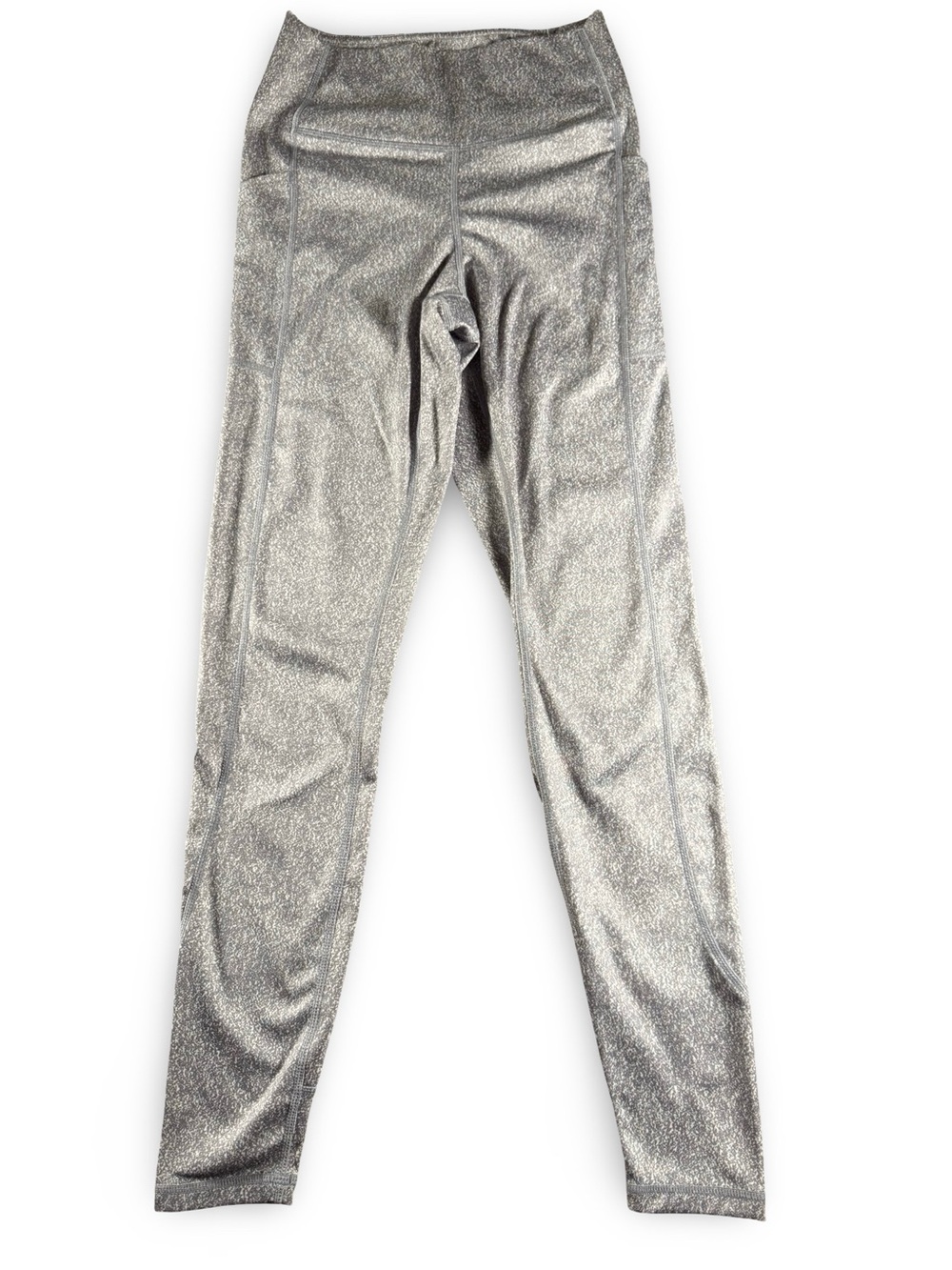 Glyder Athletic Leggings Women’s‎ size small S Grey and White with pockets